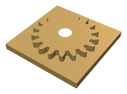 Involute spur gear in brass